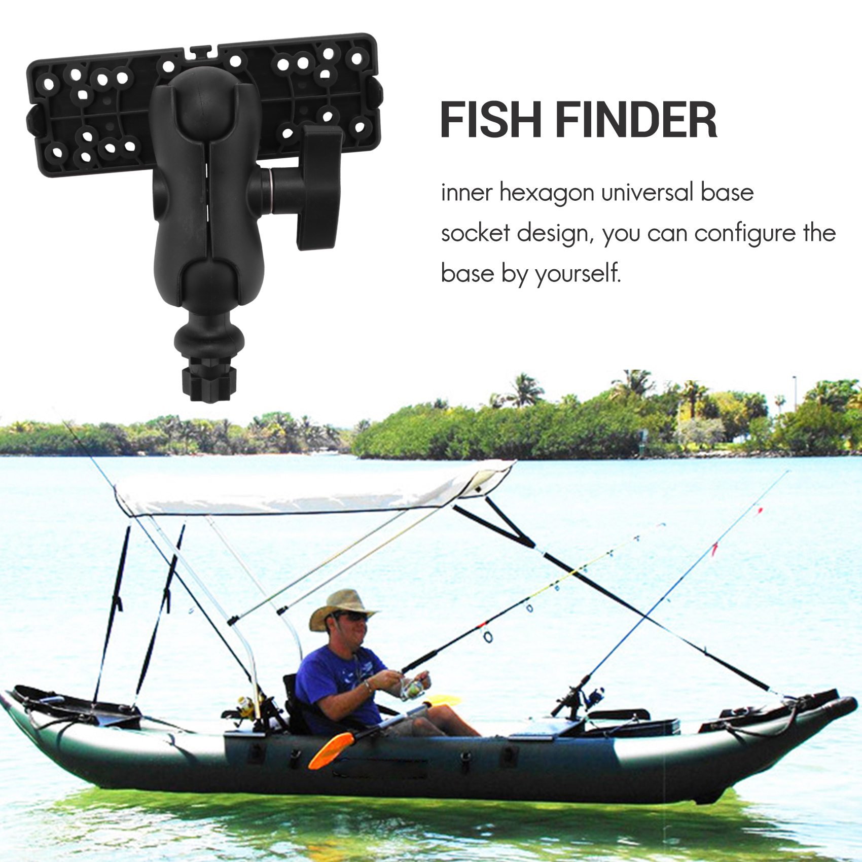 ขาจับลูกบอล NALFI พร้อมอุปกรณ์ - Fish Finder Mount บทวิจารณ์และราคา